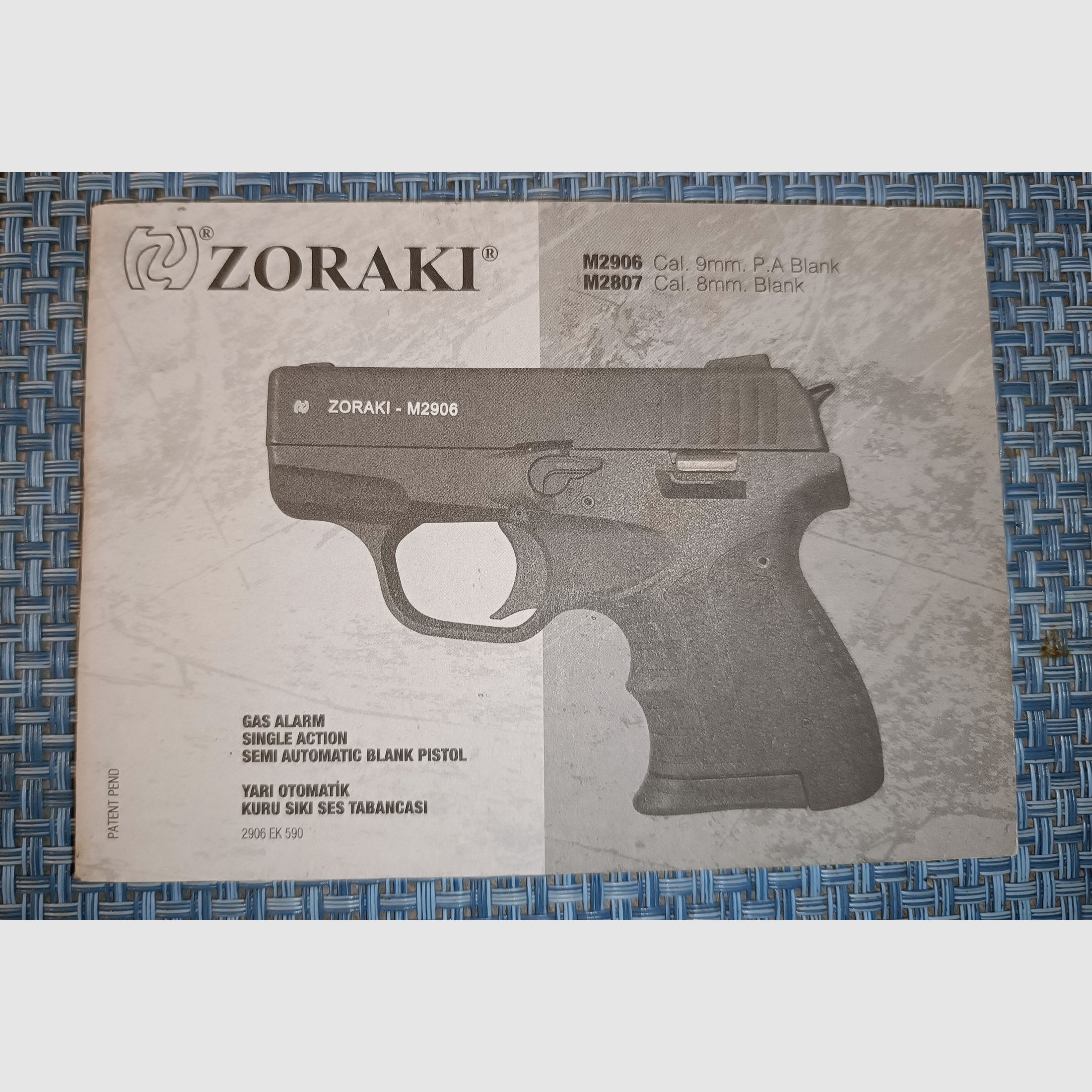 Zoraki M2906  9mm PAK / M 2807 8mm PAK