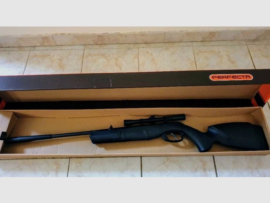 PERFECTA RS 26 WEITSCHUSS LUFTGEWEHR NEU IN OVP MIT ZIELFERNROHR+BIPOD+LASER+ZUBEHÖR 