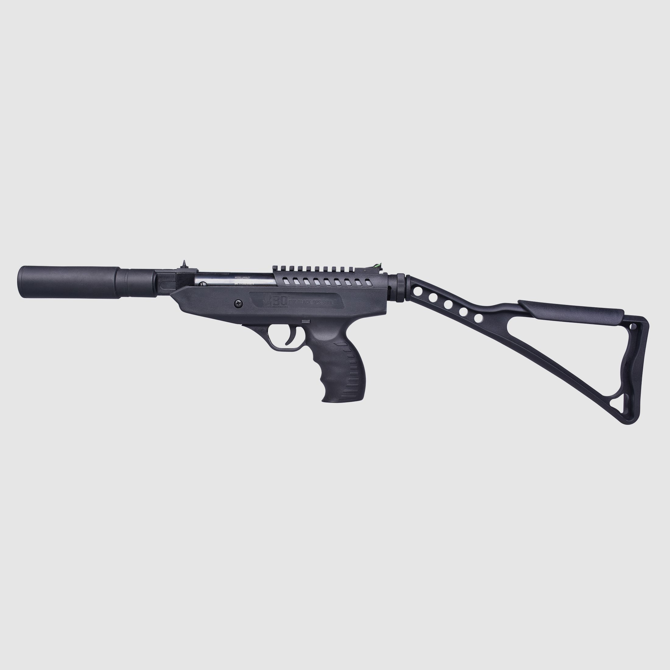 BO Manufacture Hitman Schwarz 4,5mm - Pneumatyczny sprężynowy | Złamany bieg