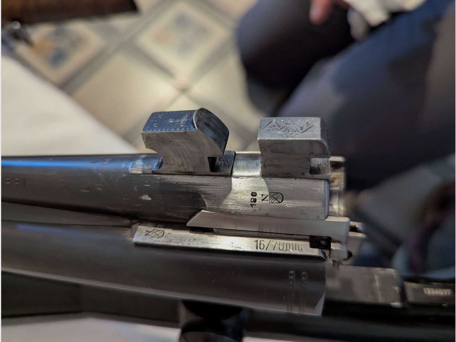 Drilling Suhl 6.5 x 57R 16/70 single barrel .22 Magnum