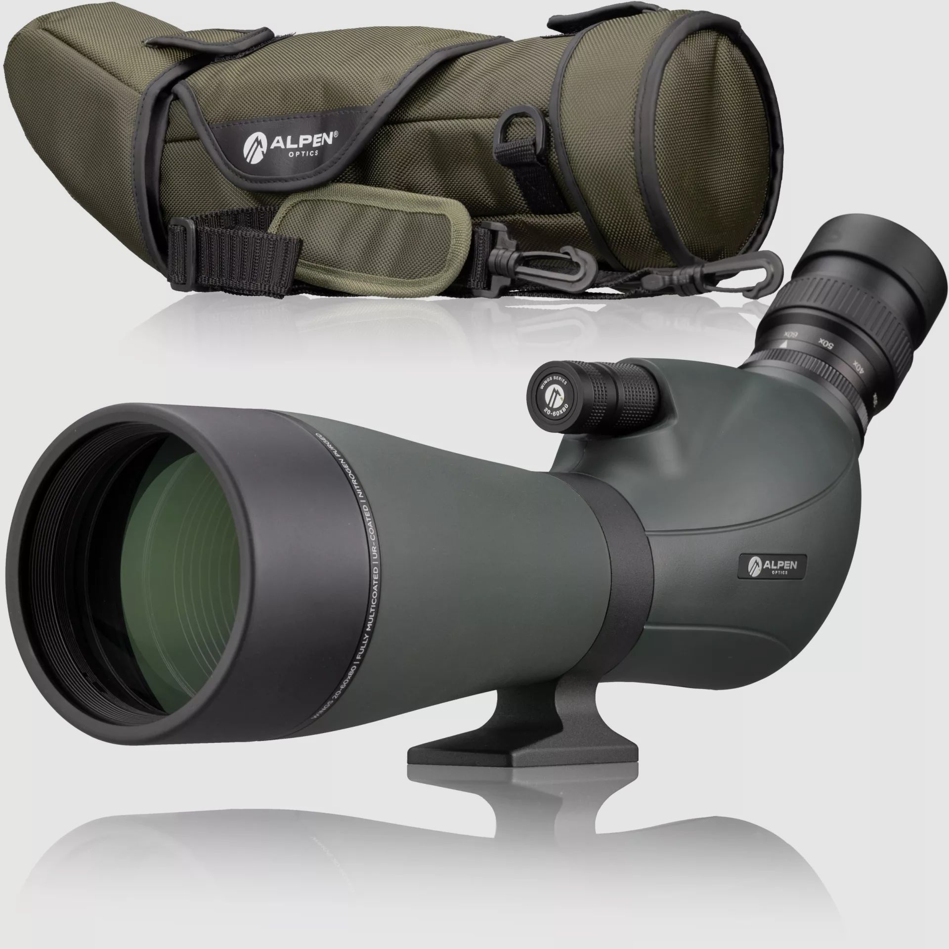 ALPEN OPTICS Wings 20-60x80 Spotting Scope 45°