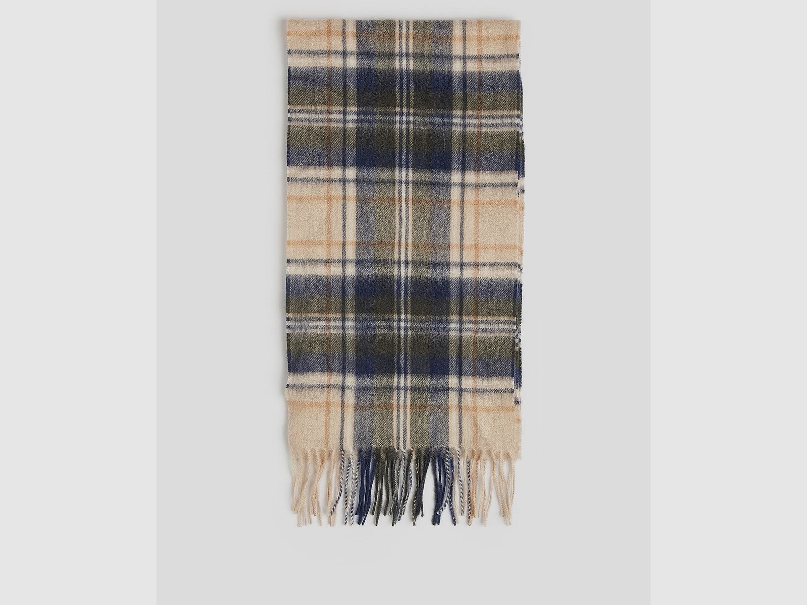 Barbour New Check Tartan-Schal Sand Beige kariert, Bild 1 von 2