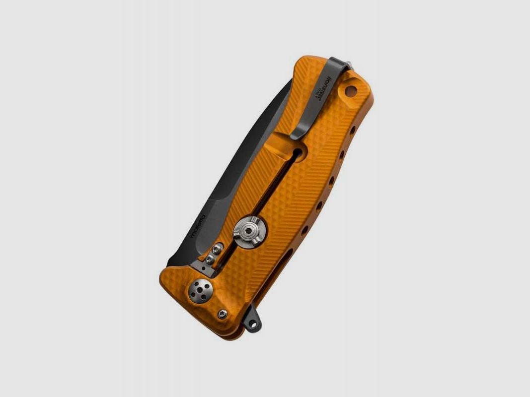 Lionsteel SR-11 Aluminium Taschenmesser orange, schwarz