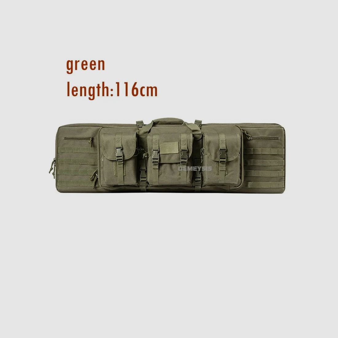 Custodia tattica MOLLE per 2 fucili – 600D Oxford – Zaino e borsa – 95 cm / 116 cm – Airsoft, caccia, tiro sportivo