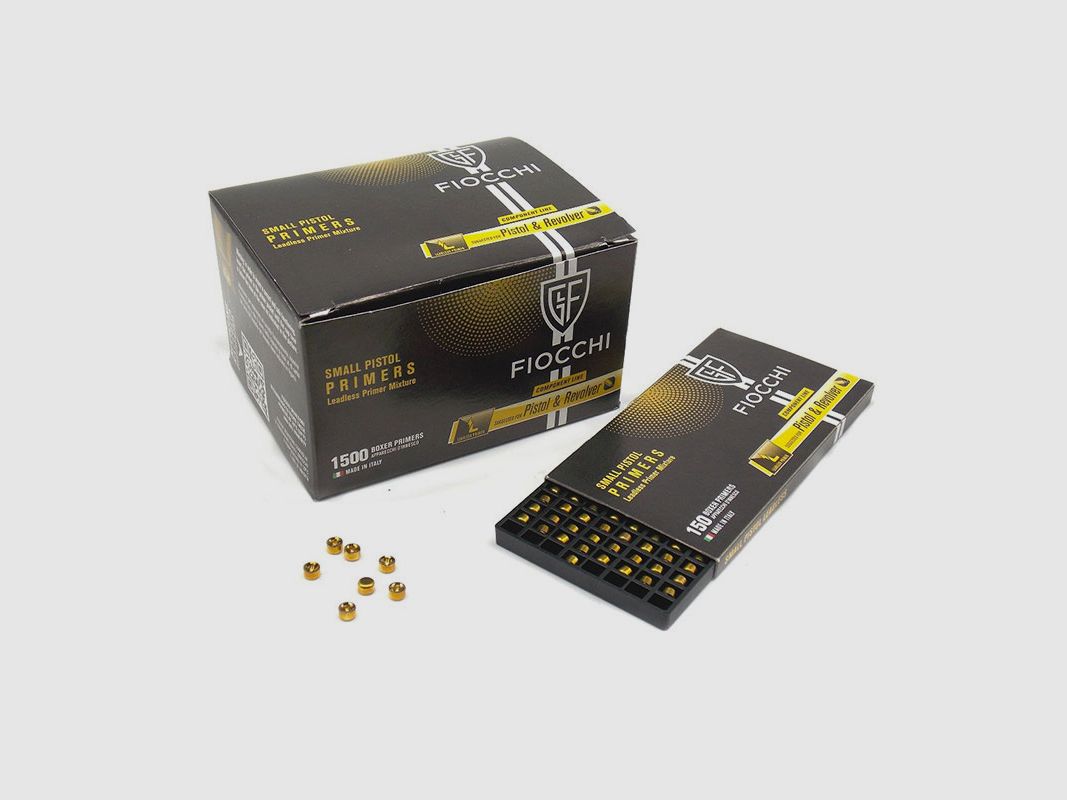FIOCCHI – ZÜNDHÜTCHEN SMALL PISTOL BLEIFREI