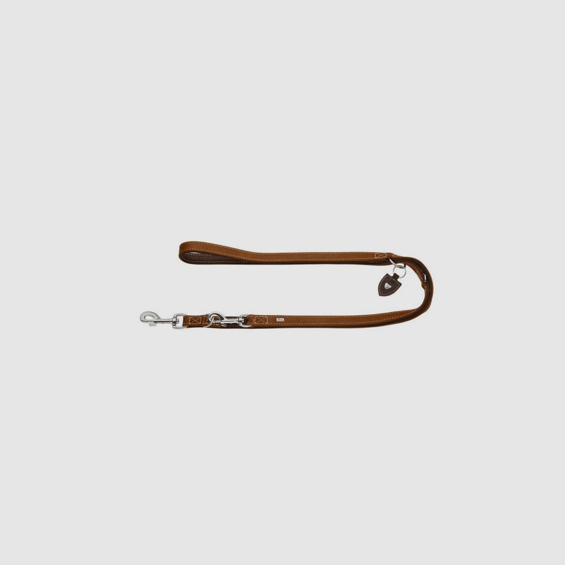 Hunter Verstellbare Hundeleine Tara Cognac/Dunkelbraun 20/200