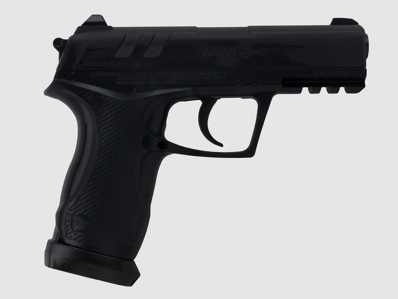 CO2 Luftpistole Gamo C-15 Blow Back Kaliber 4,5mm BB und Diabolo (P18)