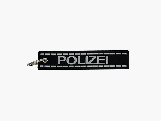 Policja Czarny brelok do kluczy