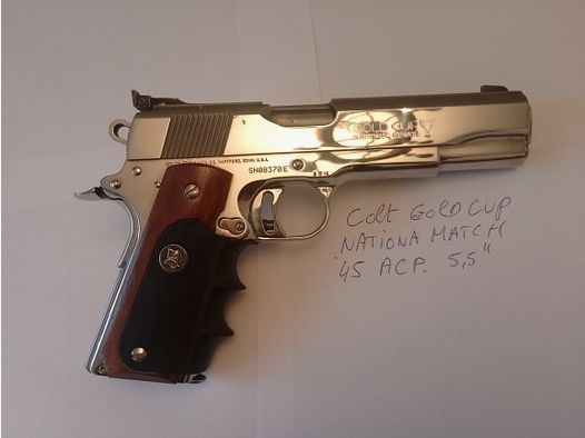 Colt Gold cup  45 ACP National Match Crome ausfurung 1 a Zustand