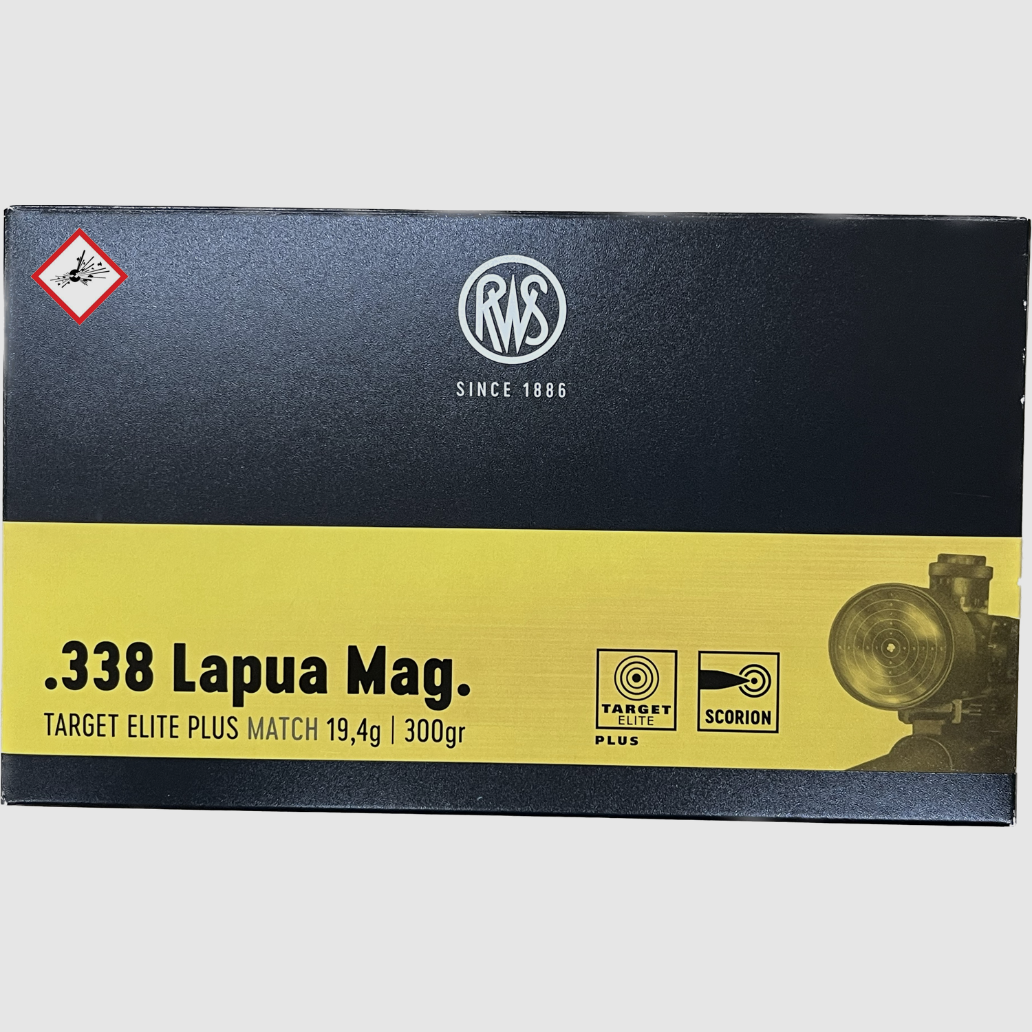 RWS Target Elite Plus cartouche de carabine cal. .338 Lapua Mag