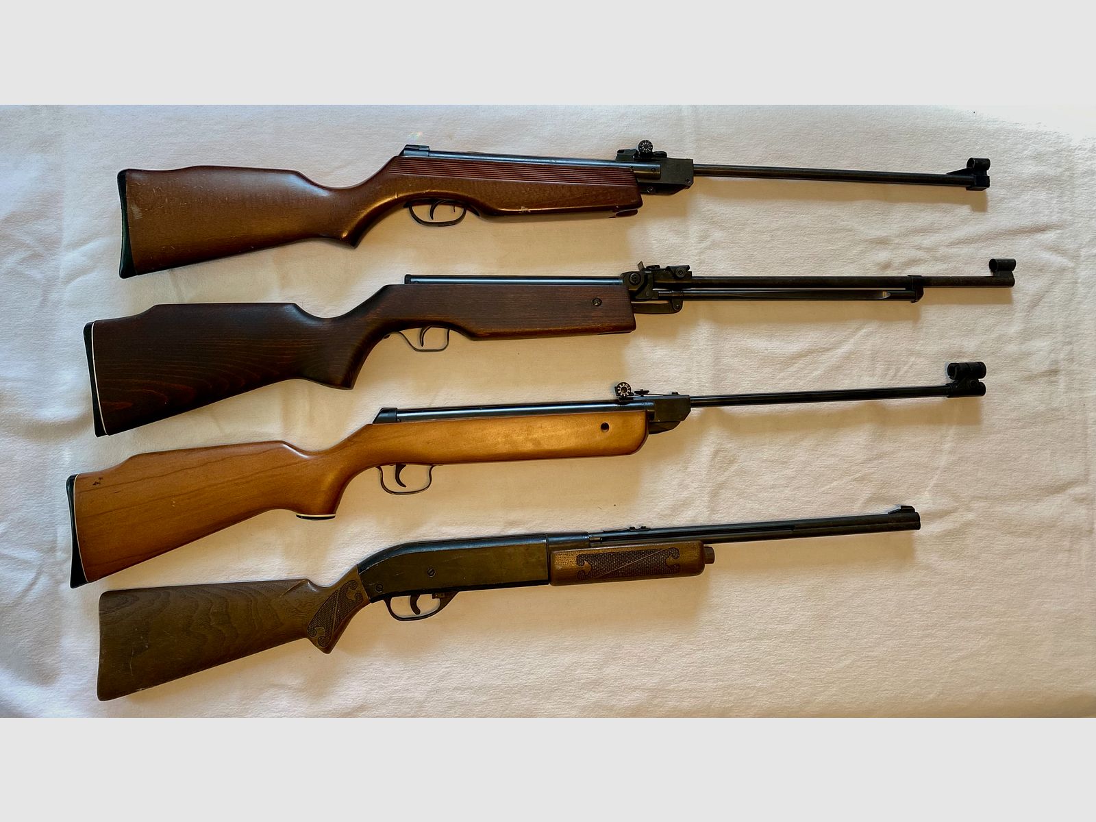 3x carabina de aire comprimido Norica 73, Umarex LG 15/ Mauser SL 300 Sistema 5,5 mm, Crosman Powermatic 500
