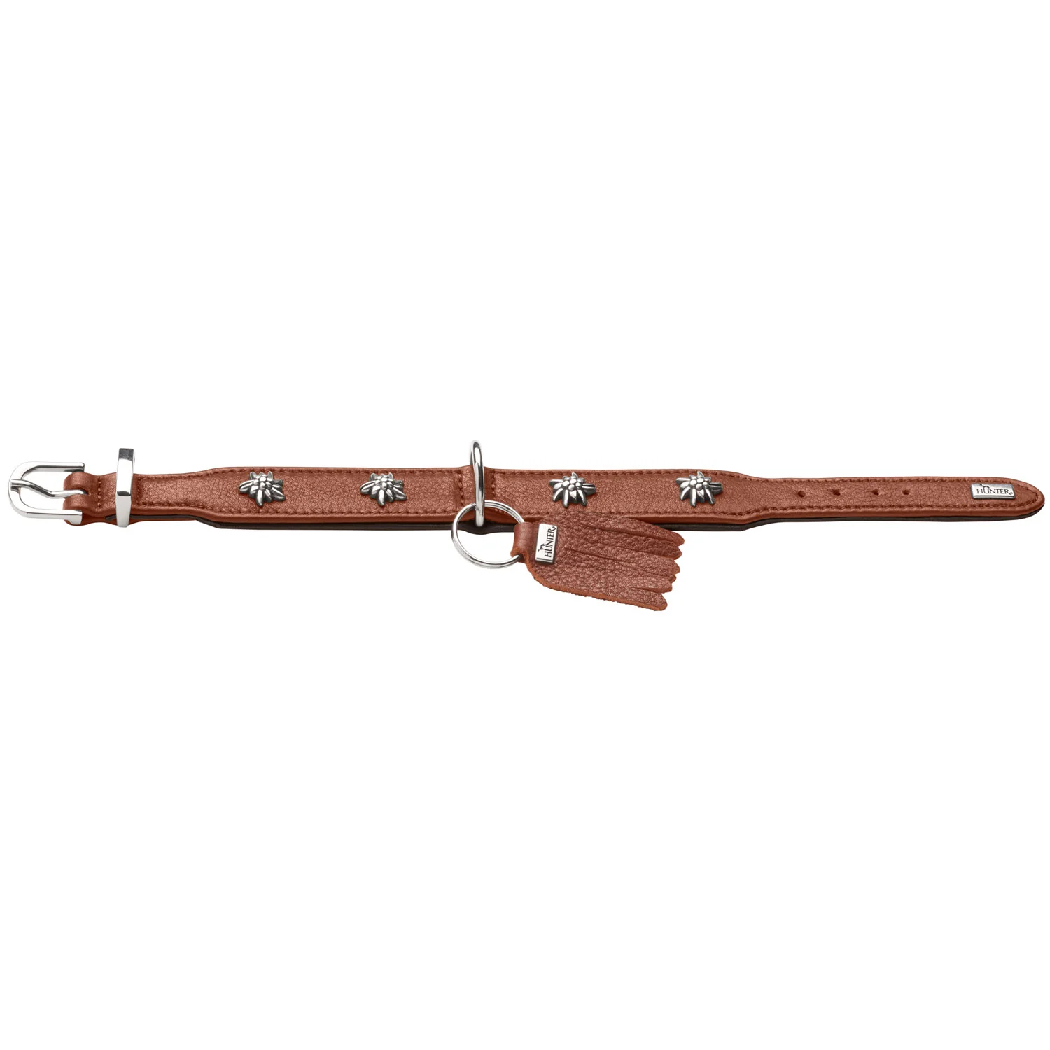 Hunter halsband München in cognac/zwart, afbeelding 4 van 5