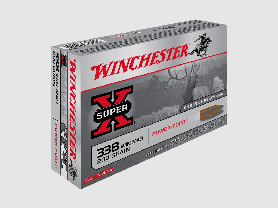 Cartridges 338WM Super X Power Point 200 gr X20, image 1 of 3
