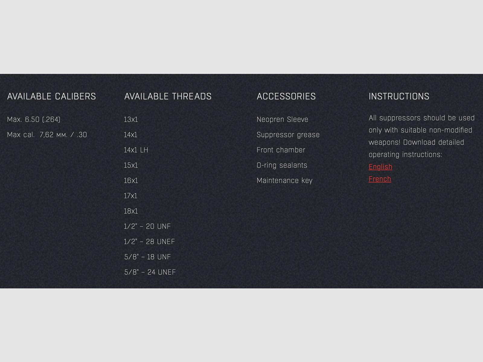 Silenciador HQS IMPACT hasta Cal. 7,62 mm M18x1 en el cañón