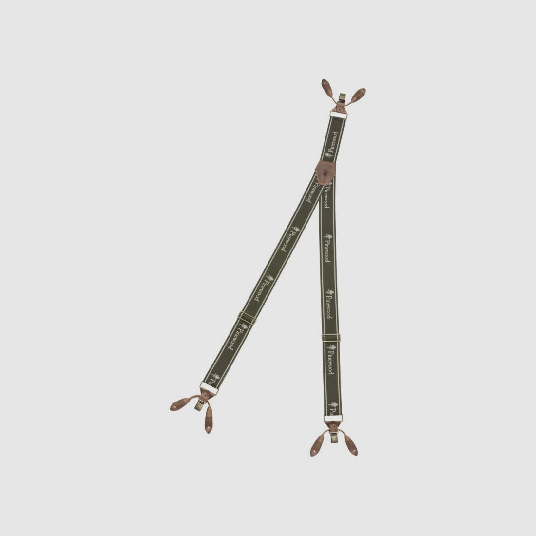 Pinewood Hosenträger mit Logo One Size Dunkel Oliv