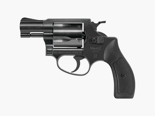 WEIHRAUCH HW 37 -. SCHRECKSCHUSSREVOLVER - SCHWARZ - SYNTHETIC GRIFF - 9MM R.K.