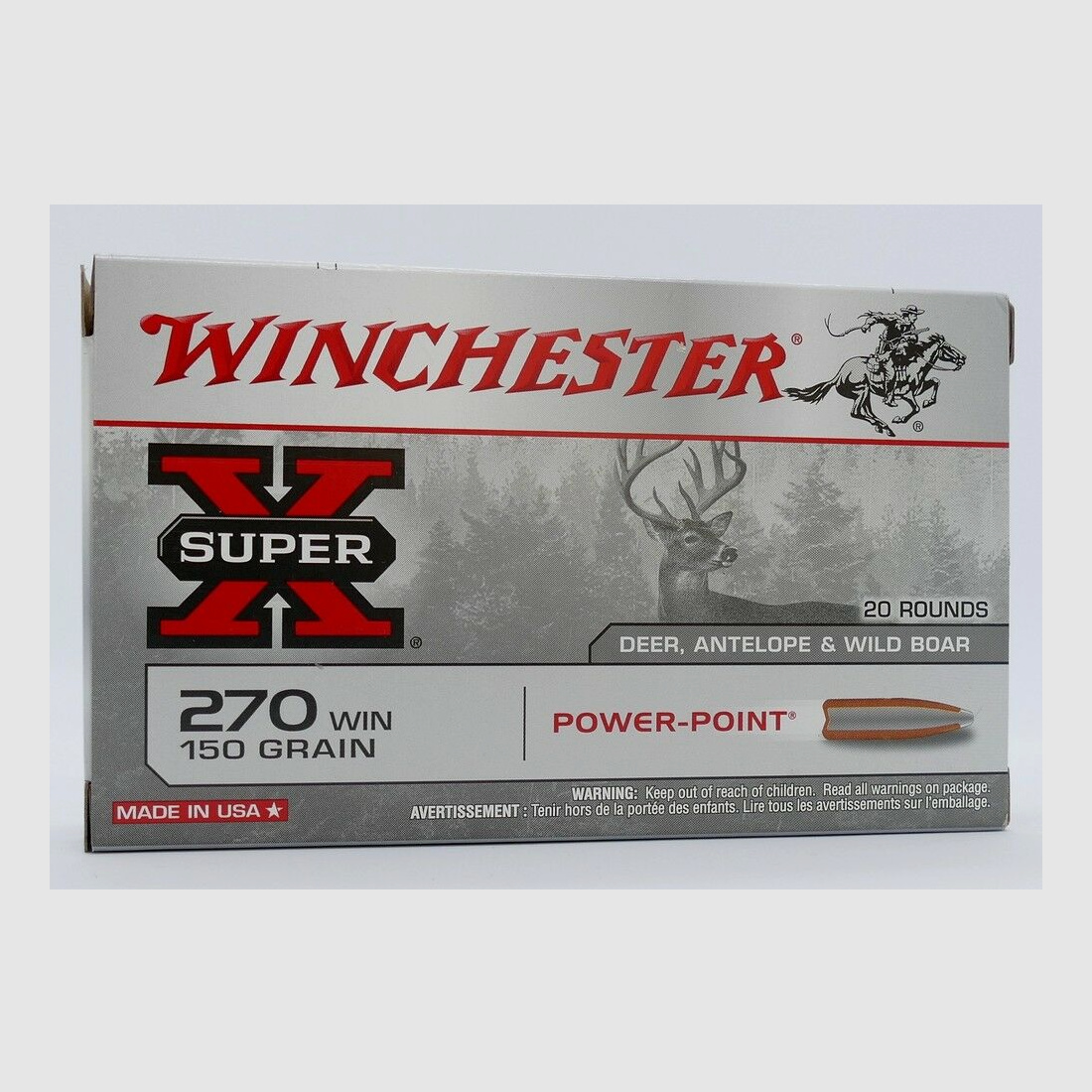 Winchester	 .270Win. Power Point 9,7g/150grs