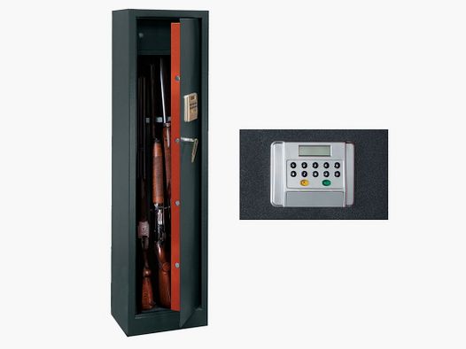 TECHNOMAX GEWEERSTEUN MET ELEKTRONISCH COMBINATIESLOT EN KLUIS TCE/10 (10 PLAATSEN)