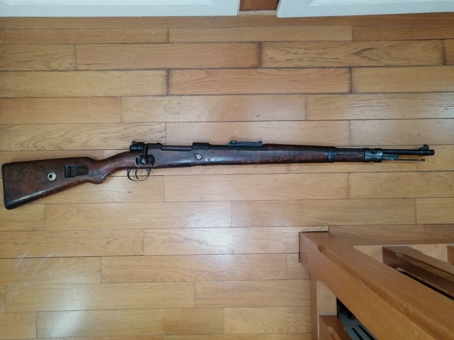 Carabine K98 – rare Fabrication BSW 1937 (Gustloff) – Probable prise soviétique – re chambré 8x60S – BE, image 1 sur 14