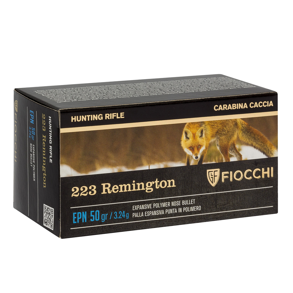 Fiocchi ammunition .223 Rem 50gr / 3.24g EPN