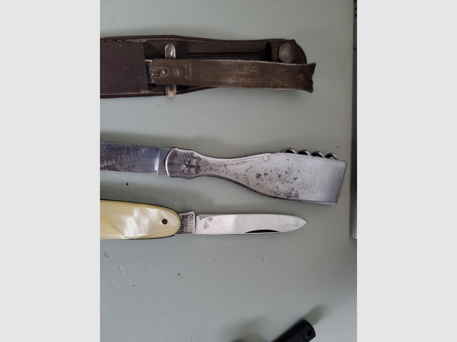 Conjunto de cuchillos - Daga - Toledo - Cuchillo plegable