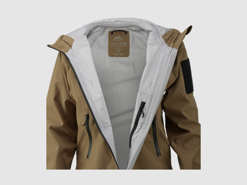 Chaqueta hardshell Helikon SQUALL Stretch Coyote L, imagen 5 de 13