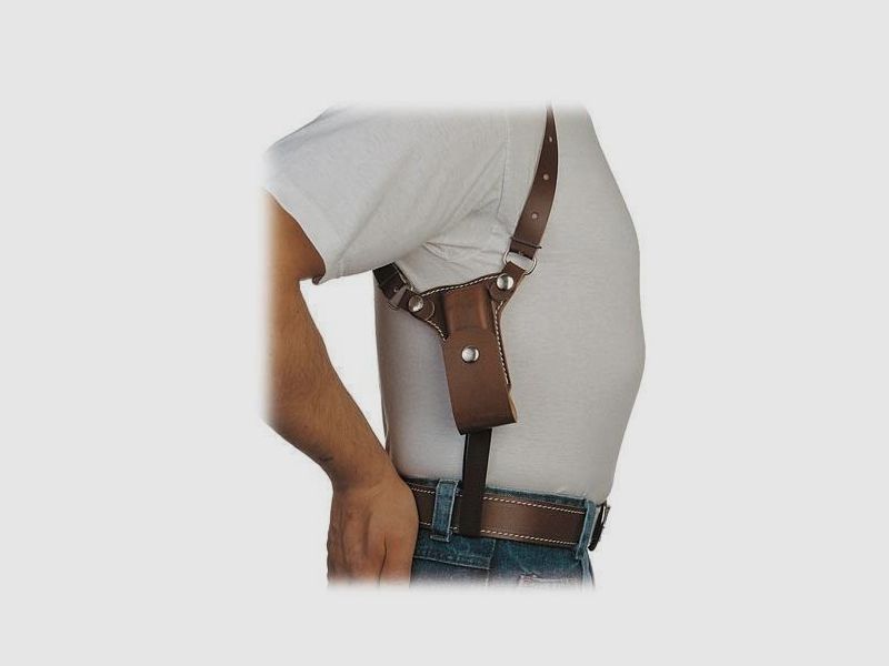 Schulterholster System SINGLE Box Schwarz 9mm Para zweireihigSIG 226/Glock 17/19/ USP 9mm