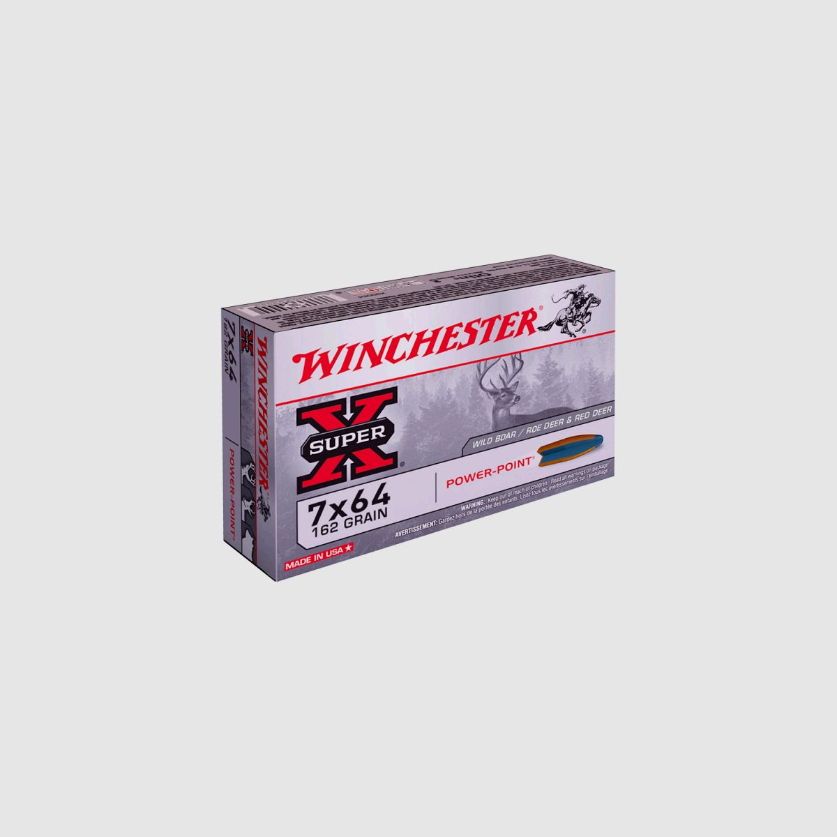 Amunicja Winchester 7x64 Power-Point 10,5g, zdjęcie 2 z 2