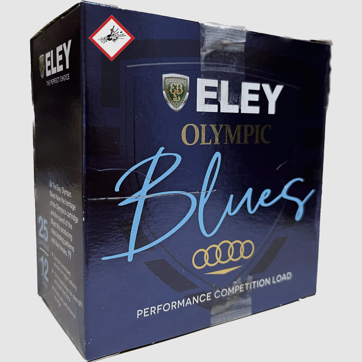 Cartucho de perdigones ELEY Olympic Blues Cal. 12/70