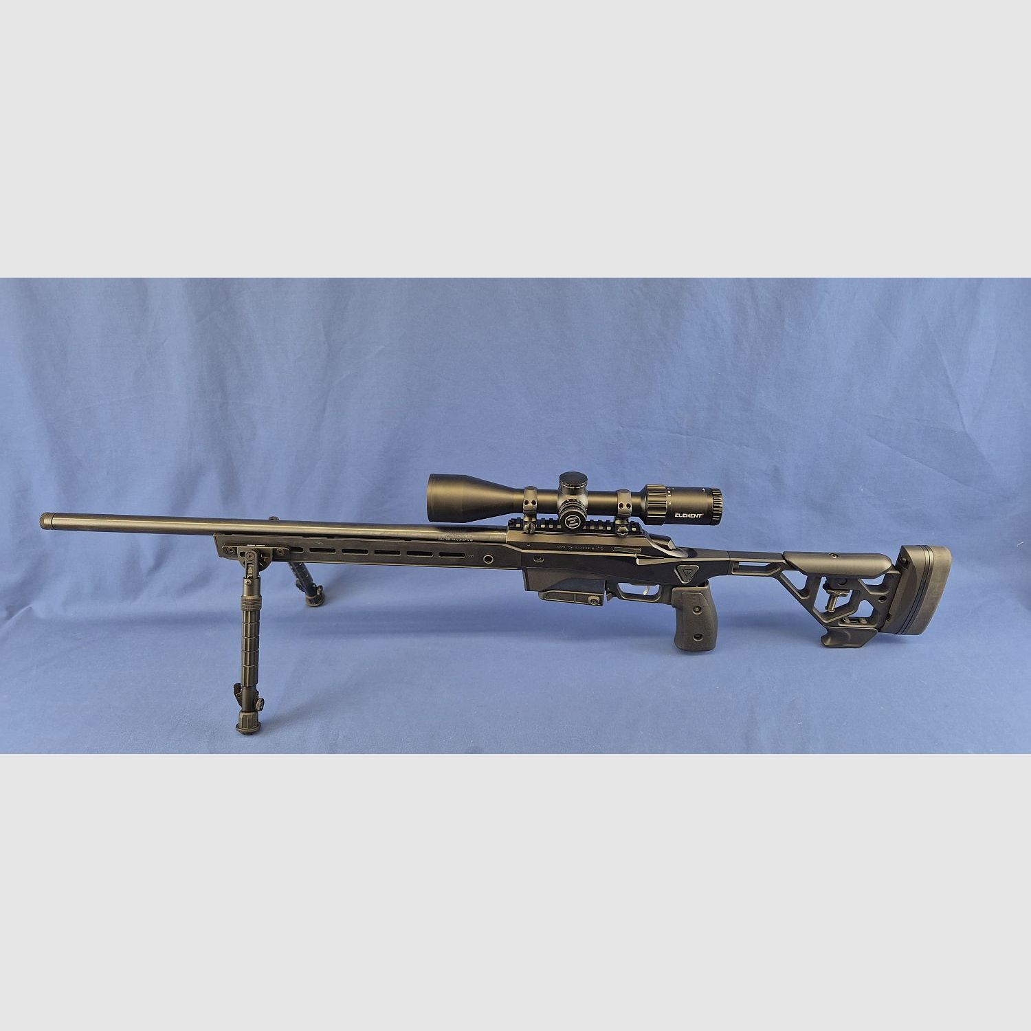 !!SETANGEBOT!! TIKKA T3x ACE Target Kal.223 LL:23.7″ Black Steel mit Element Helix HD 2-16×50 SFP RAPTR-1 MRAD und Zweibein Recon Flex M-Lock 8.0-11,8Inch, Bild 1 von 2