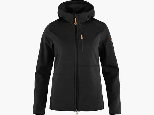 Fjällräven Keb bluza polarowa z kapturem W, czarna