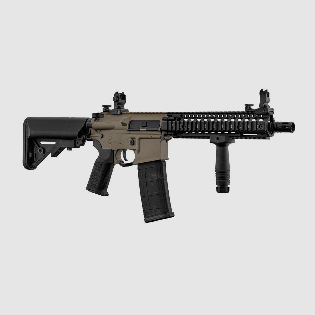 Replik AEG LT-18 GEN2 MK18 TAN und Schwarz Lancer Tactical - Limitierte Auflage - Hochleistung - Für realistisches Airsoft, Bild 2 von 4