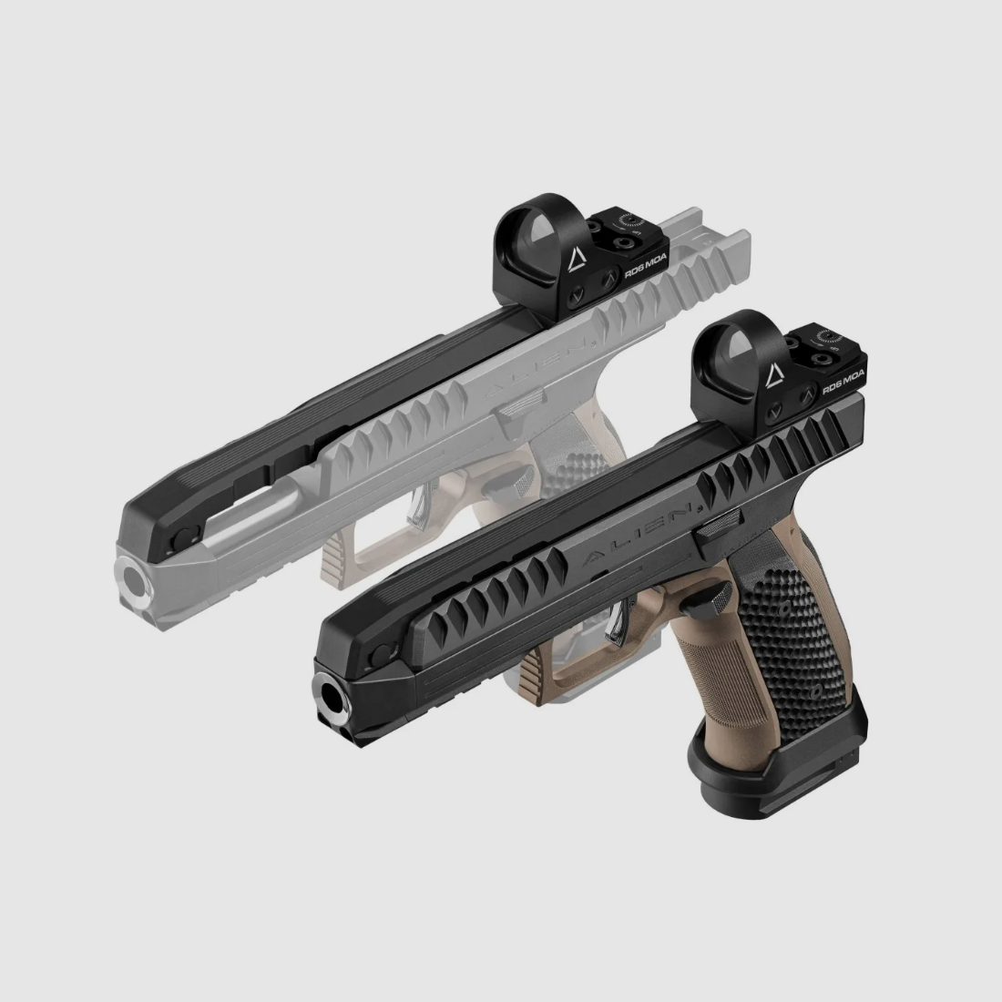 Laugo Arms – pistolet / Alien Full Kit / 9mm Para / Noir/Vert, image 9 sur 10