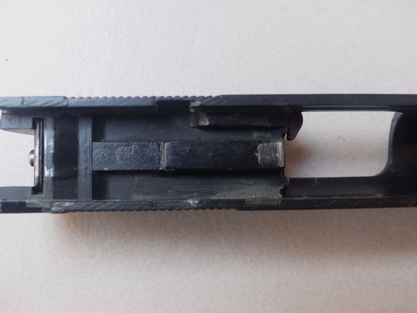 RECK COMMANDER (small 1911) Cal. 8mm k West Germany with magazine, blank firing adapter A, wooden grip panel