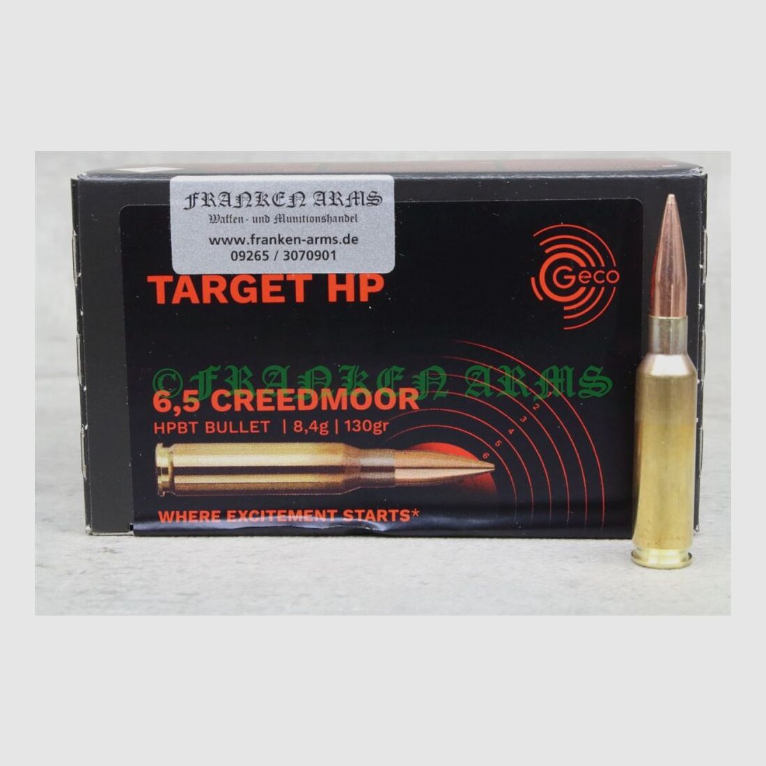 GECO Target HP 6,5 Creedmoor 130gt. 8,4g 50 Stück Staffelpreise