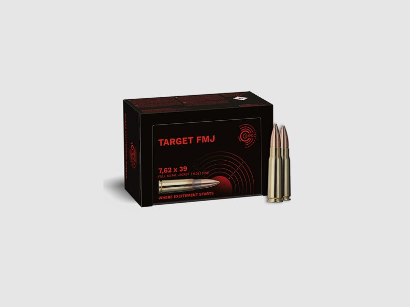 Geco Target FMJ Munition cal. 7,62×39