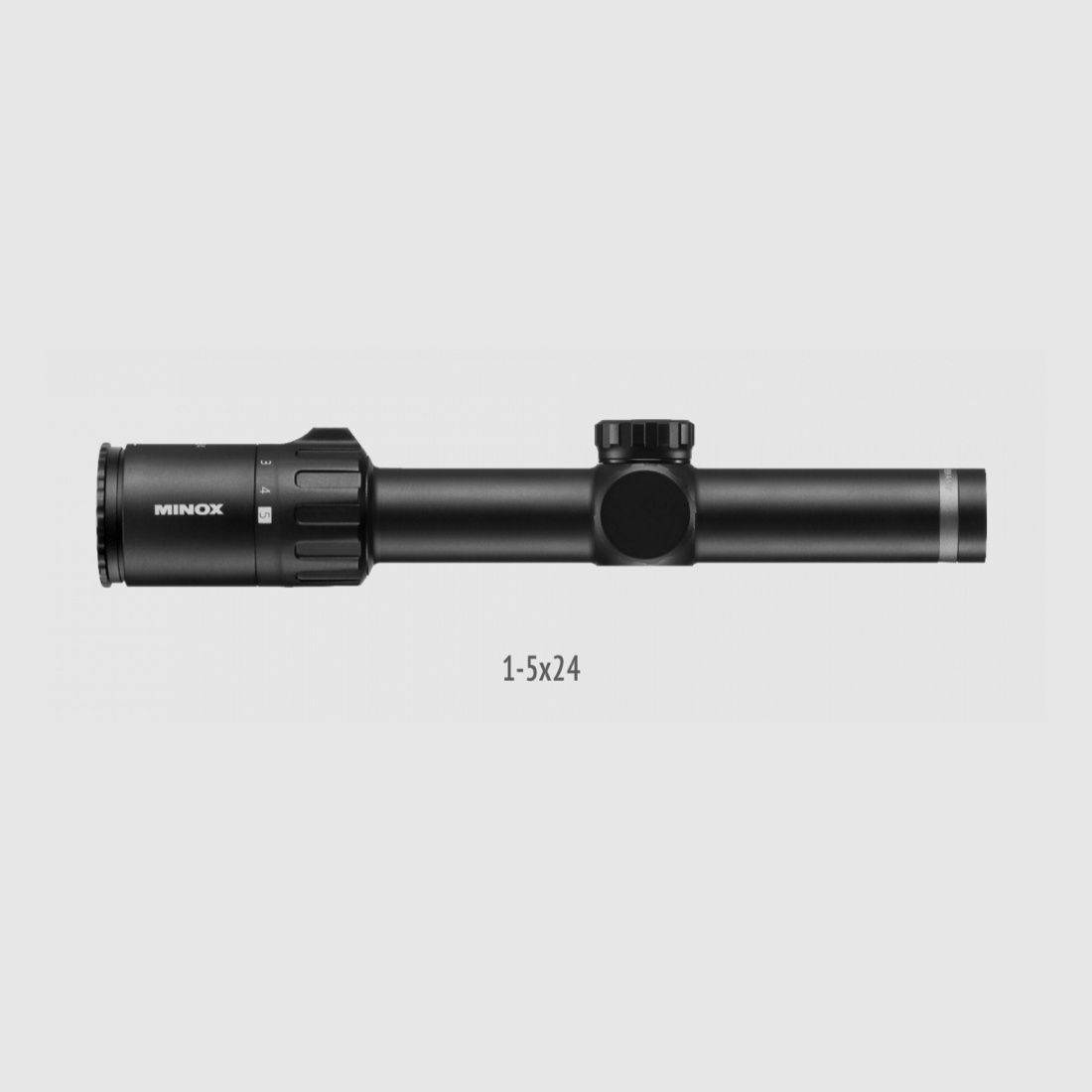Minox 80107666 Allrounder Zielfernrohr 1-5x24 Leuchtabsehen 4 in 2 Bildebene mit Schiene