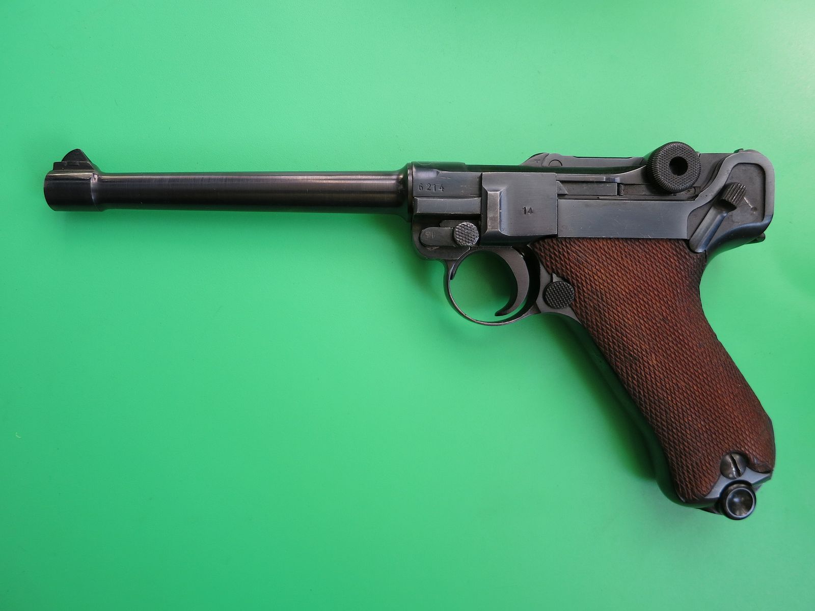Mauser Oberndorf 42 byf 1937, Pistole 08 P08, 9 mm Luger, WaA, überarbeitet!     #78