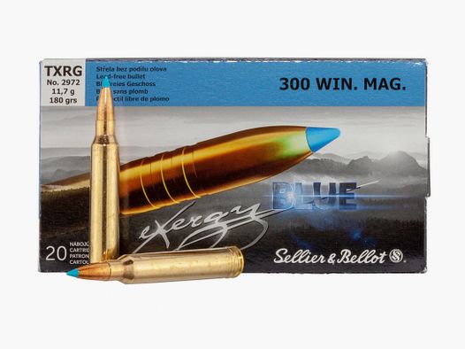 Sellier & Bellot 192352 .300 Win. Mag. TXRG blue 11.7g/180grs. 20 pieces
