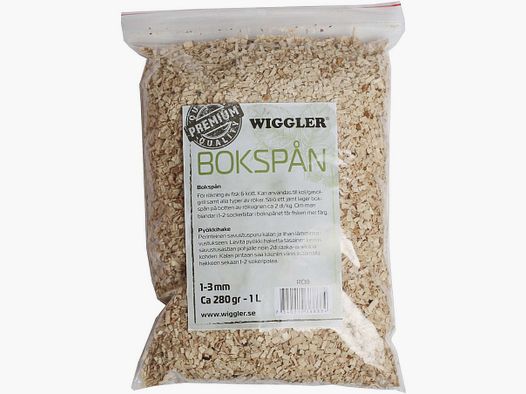 Wiggler Räucherspäne 250 g Buchenholzspäne von Premiumqualität