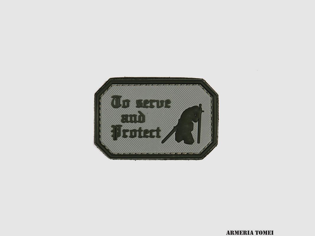 PATCH – 3D PVC TO SERVE AND PROTECT GRIGIO #1091