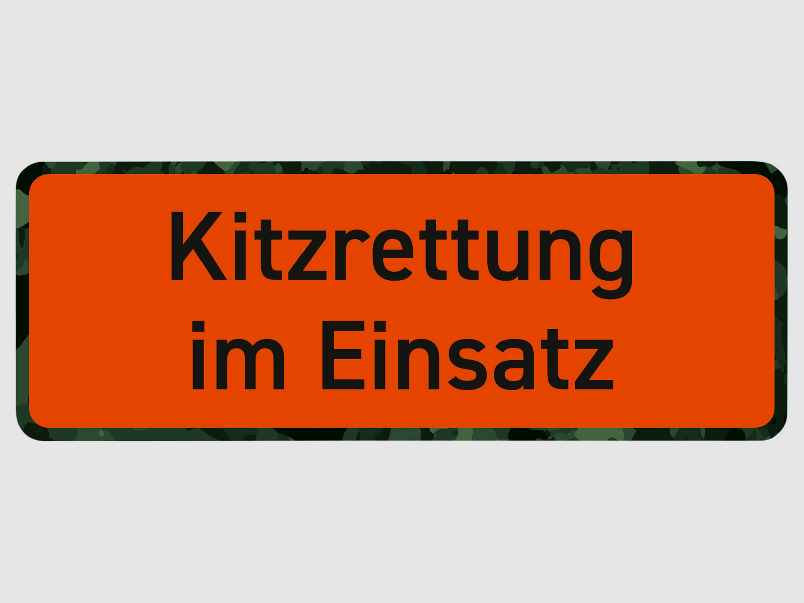 Wilde Hilde Original Magnetschild Kitzrettung im Einsatz