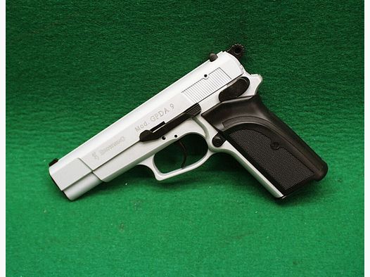 Browning GPDA 9 blank firing pistol, crushed silver
