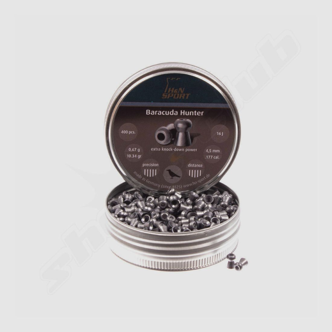 shoot-club GmbH bullet trap + H&N Baracuda Hunter Diabolo cal. 4.5 mm +