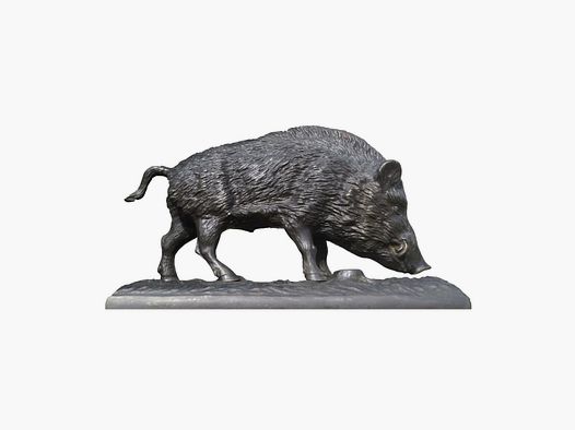 Lovergreen bronze statue motif searching wild boar