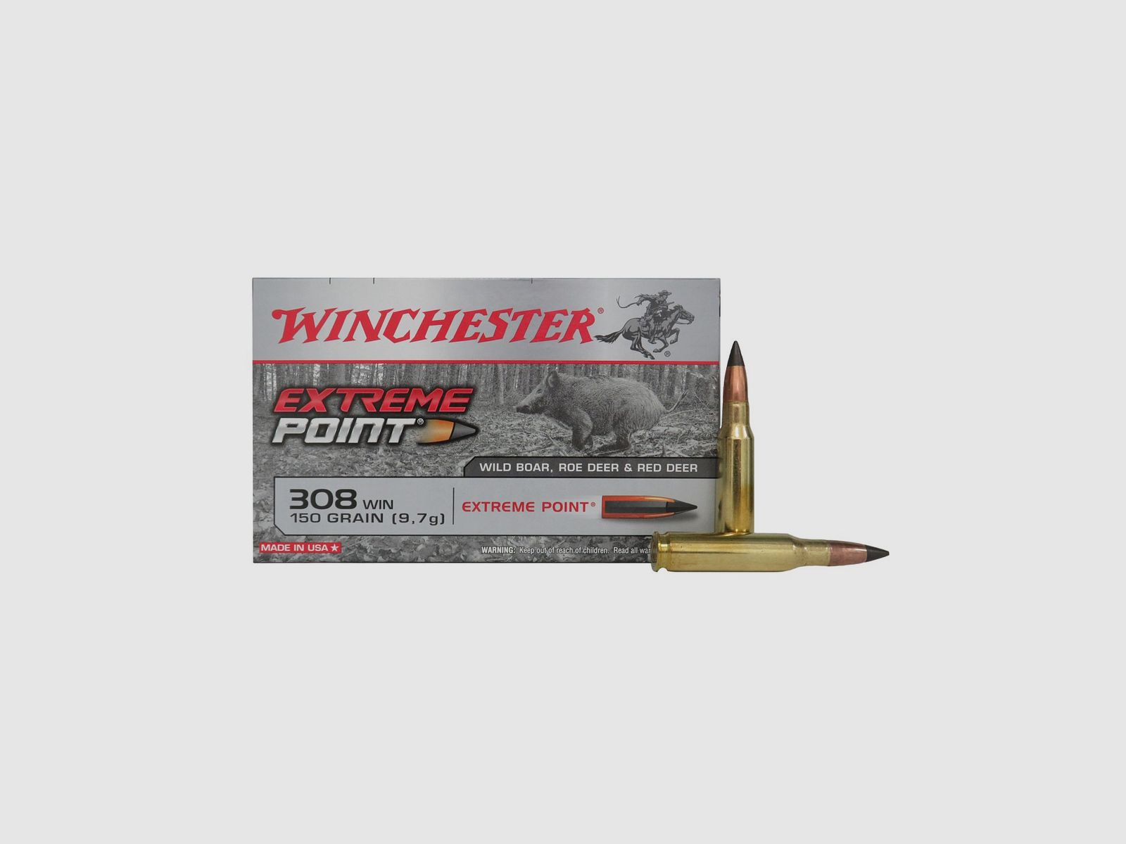 Winchester Patronen Kal. 308 Winchester Extreme Point 150 gr, Bild 1 von 6