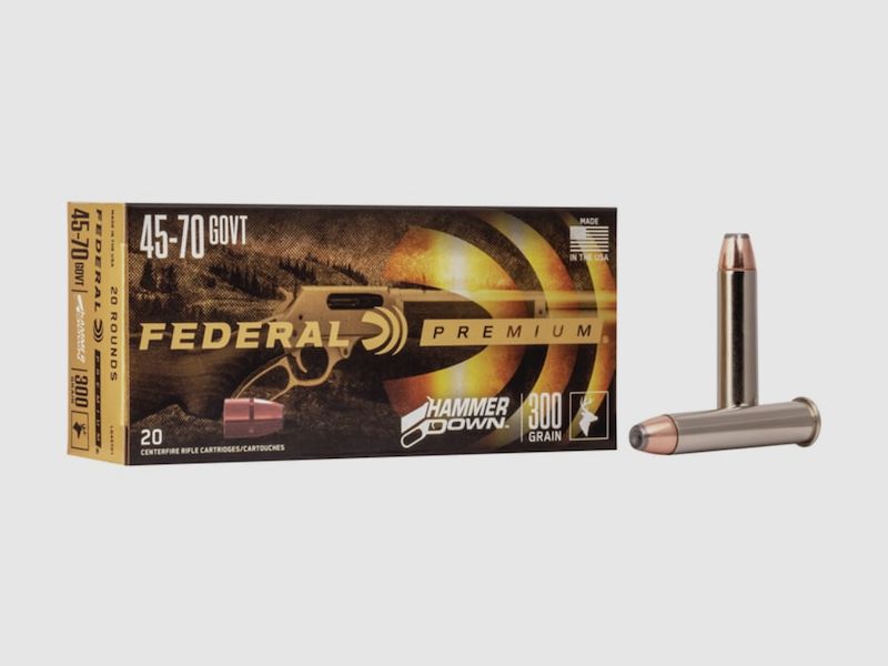 Federal HammerDown .45-70 Govt. 300GR Bonded Soft Point 20 cartouches
