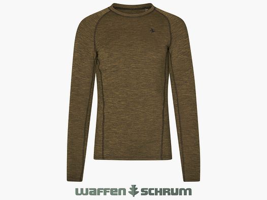 Seeland Langarmshirt Aia Peak Military Olive Melange