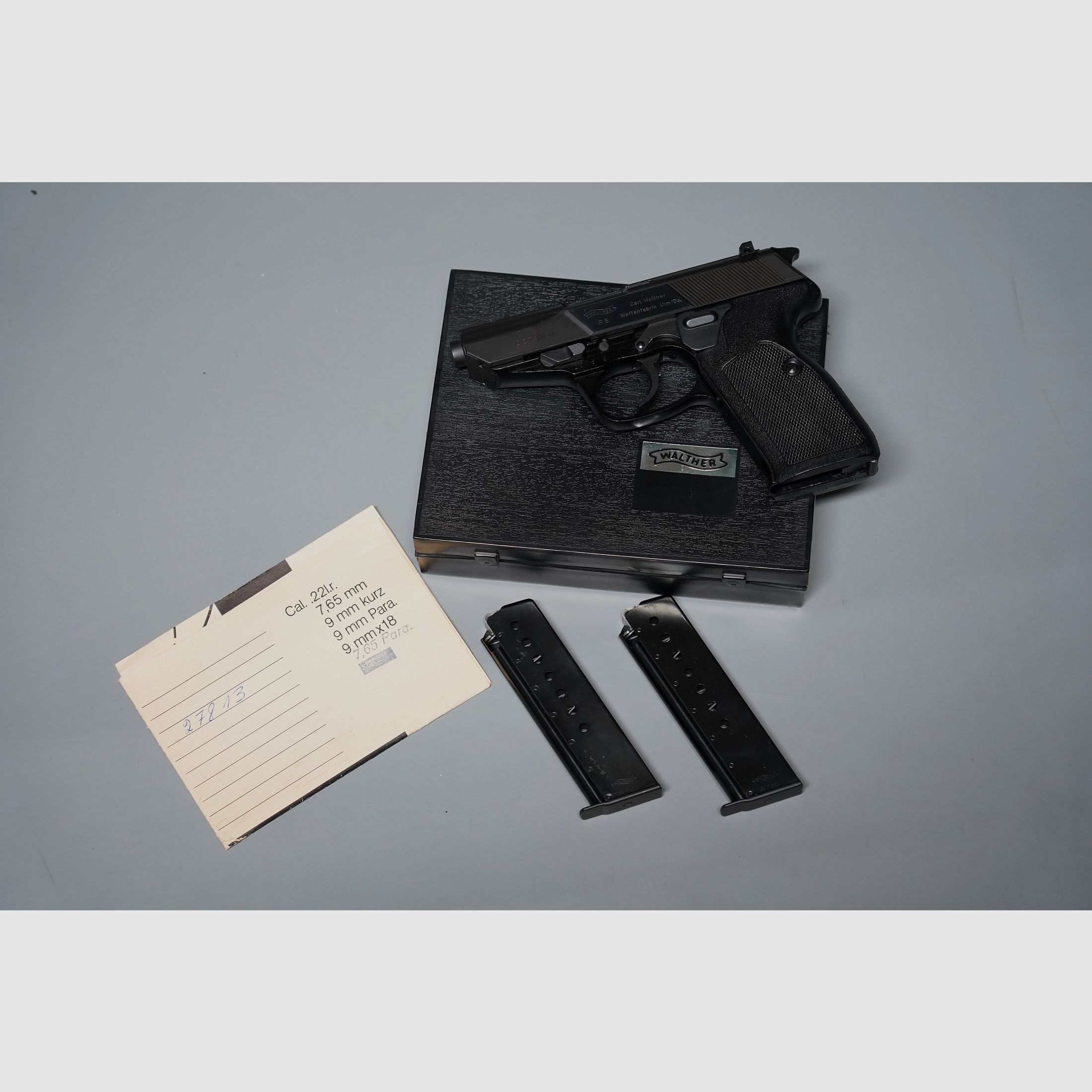 réservé ! Walther P5, pistolet, comme neuf, calibre 7.65 Para,