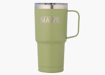 Bicchiere in Acciaio Inossidabile con Manico, 600 ml, Oliva
